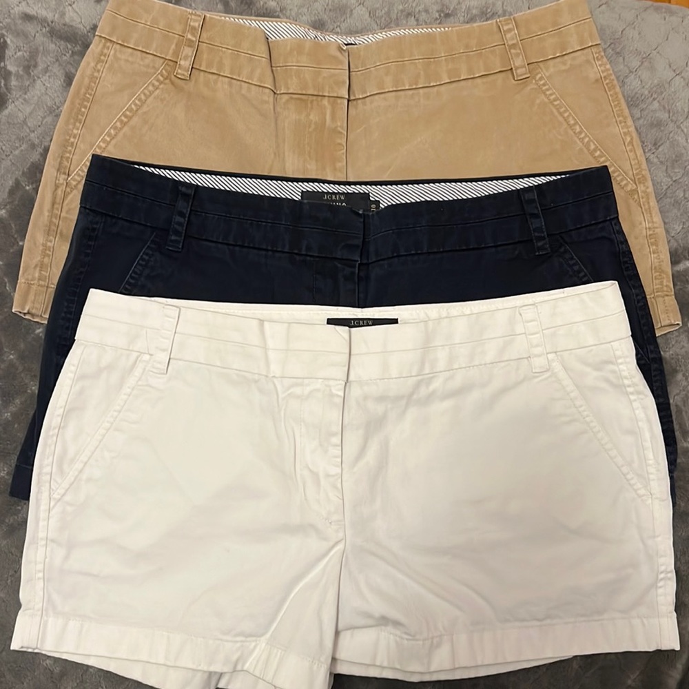 Bundle J. Crew Chino shorts 3 pairs | size 10